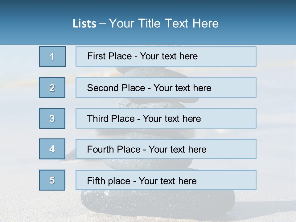 Water Meditation Outdoors PowerPoint Template