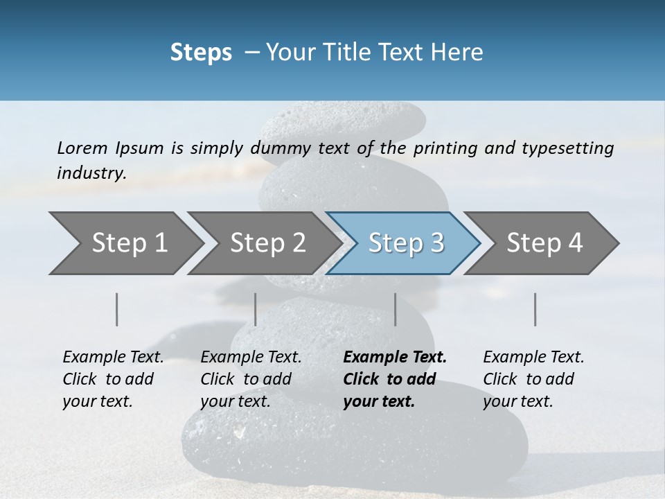 Water Meditation Outdoors PowerPoint Template