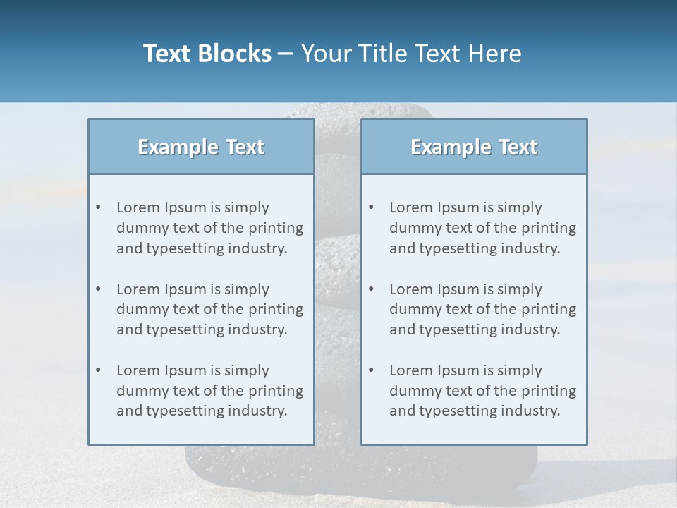 Water Meditation Outdoors PowerPoint Template