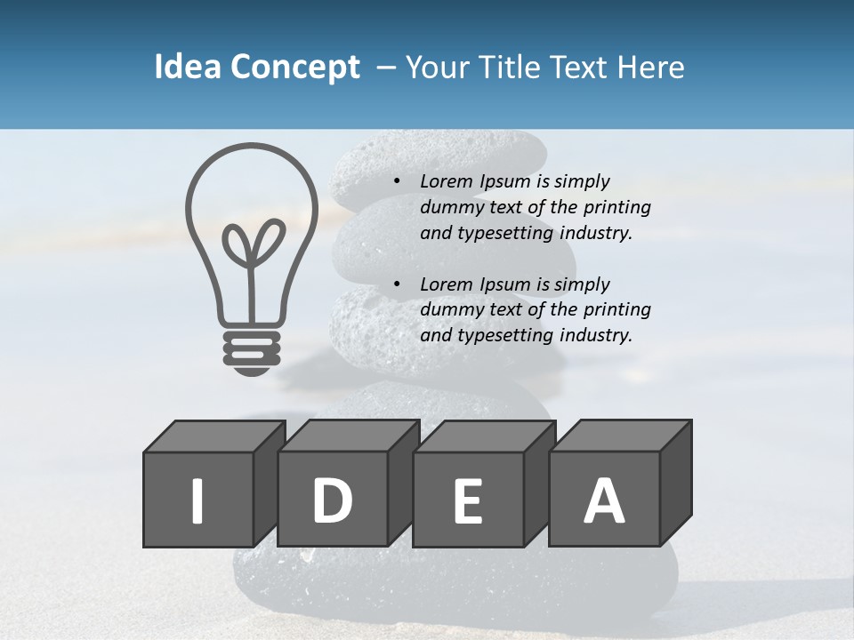 Water Meditation Outdoors PowerPoint Template