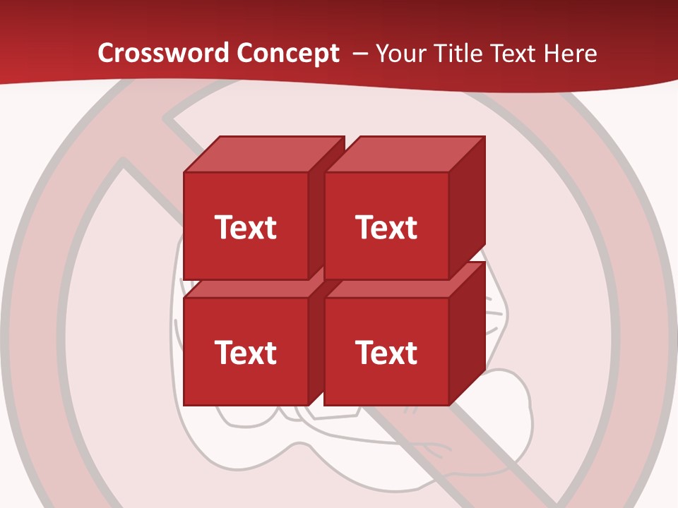 Victory Human Silhouette PowerPoint Template