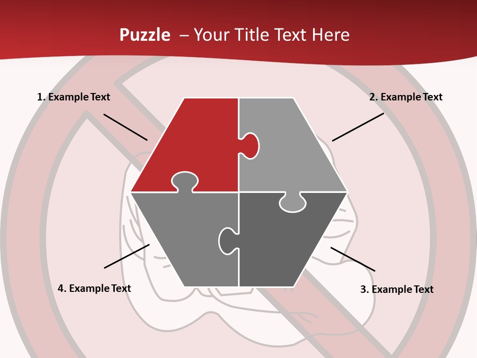 Victory Human Silhouette PowerPoint Template