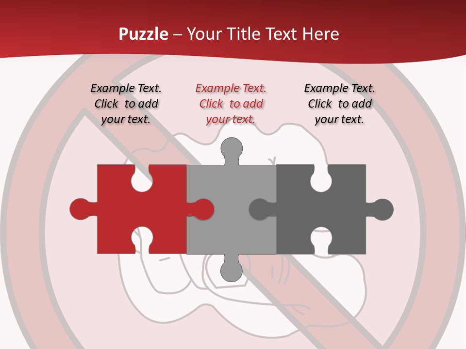 Victory Human Silhouette PowerPoint Template