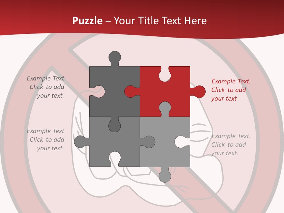 Victory Human Silhouette PowerPoint Template