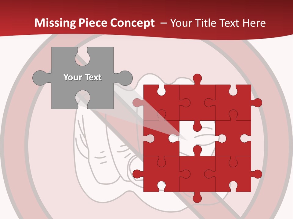 Victory Human Silhouette PowerPoint Template