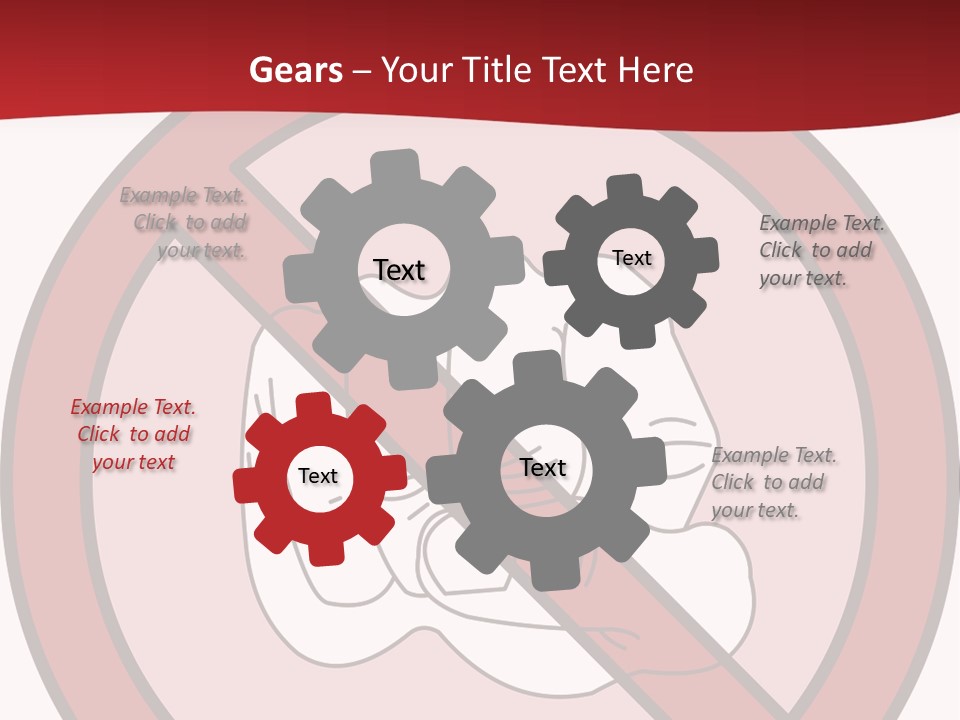 Victory Human Silhouette PowerPoint Template