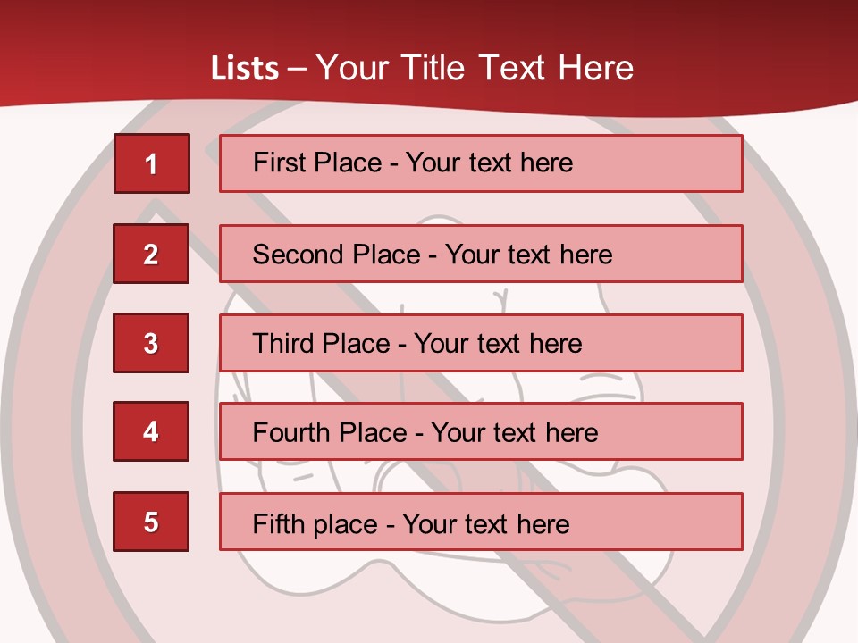 Victory Human Silhouette PowerPoint Template