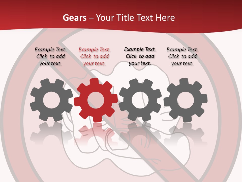 Victory Human Silhouette PowerPoint Template