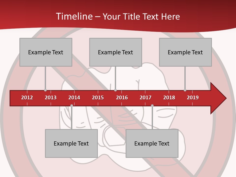Victory Human Silhouette PowerPoint Template