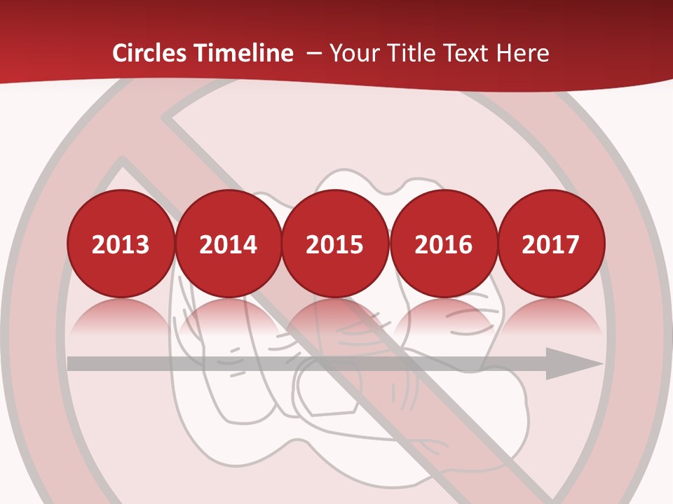 Victory Human Silhouette PowerPoint Template