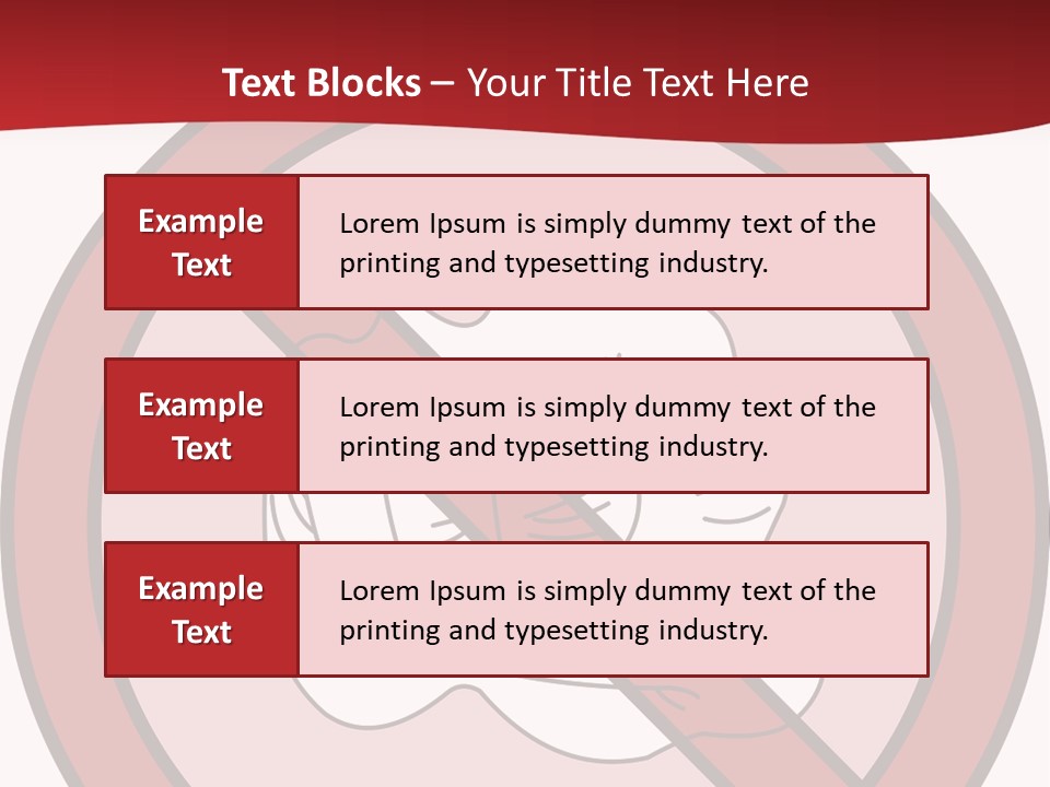 Victory Human Silhouette PowerPoint Template