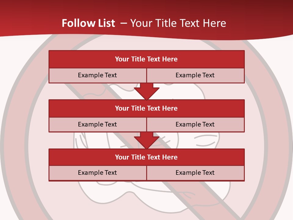 Victory Human Silhouette PowerPoint Template