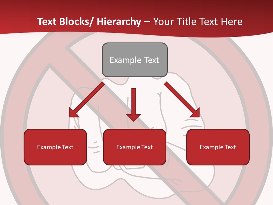 Victory Human Silhouette PowerPoint Template