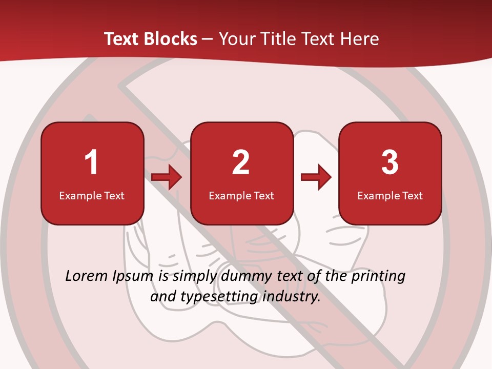 Victory Human Silhouette PowerPoint Template