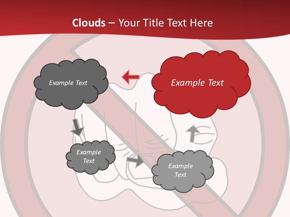 Victory Human Silhouette PowerPoint Template