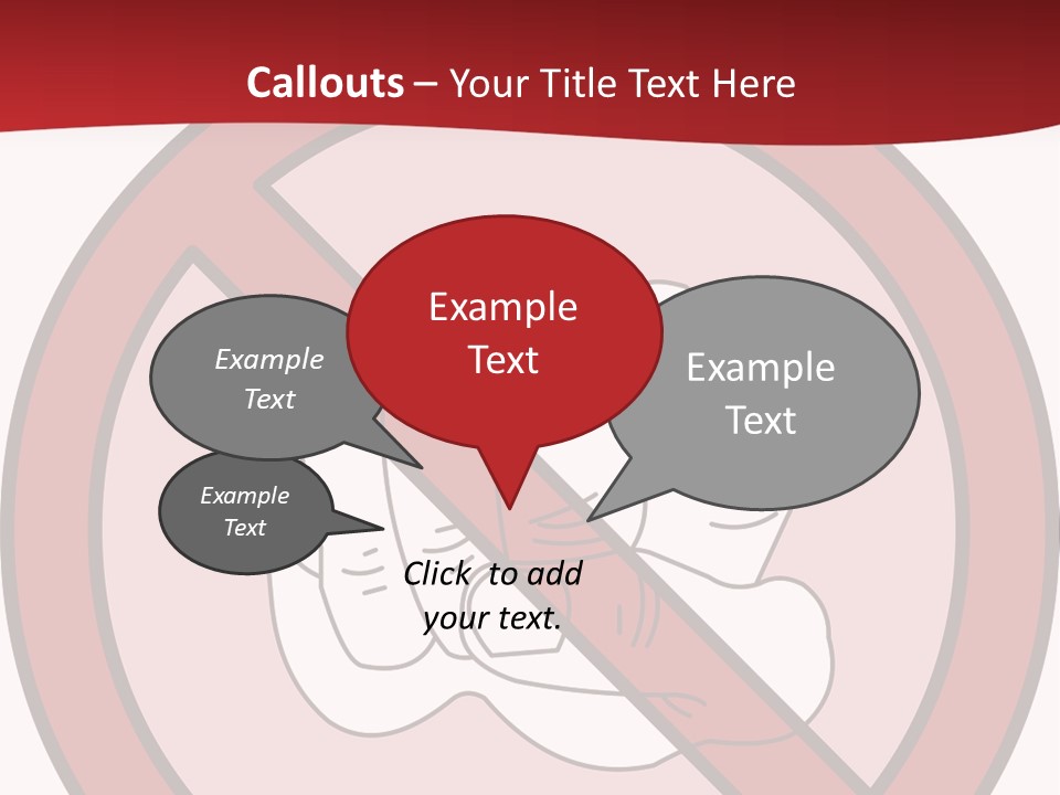 Victory Human Silhouette PowerPoint Template
