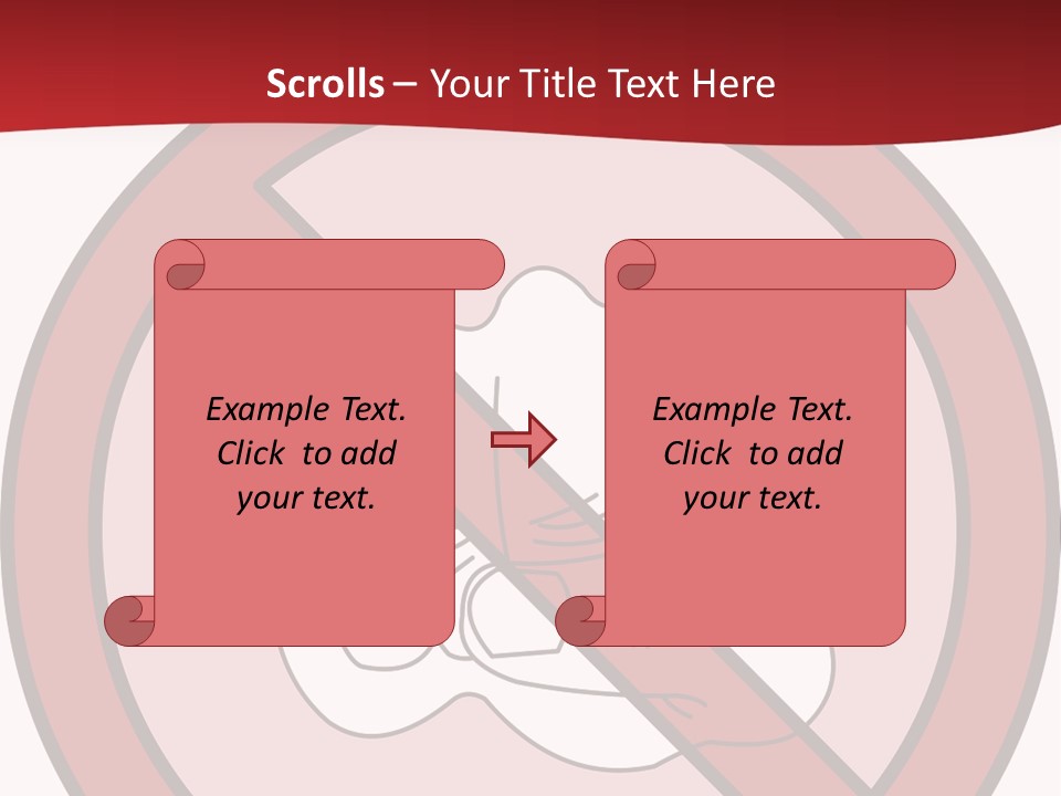 Victory Human Silhouette PowerPoint Template