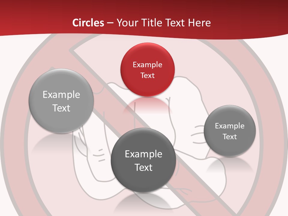 Victory Human Silhouette PowerPoint Template