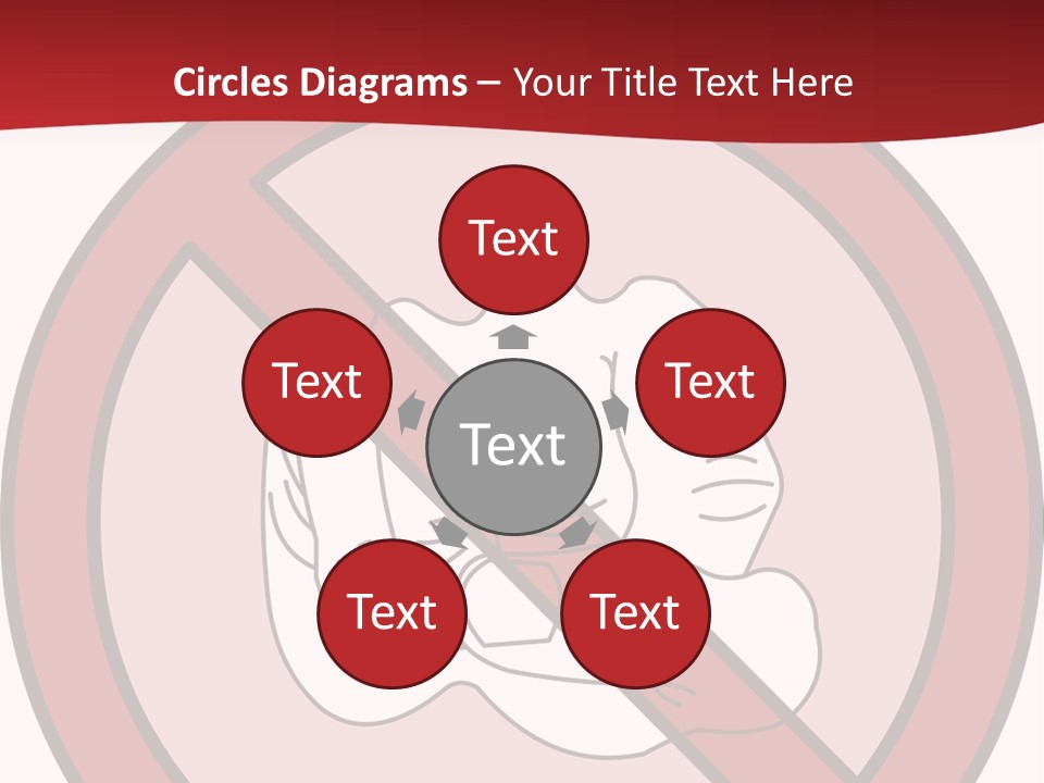 Victory Human Silhouette PowerPoint Template