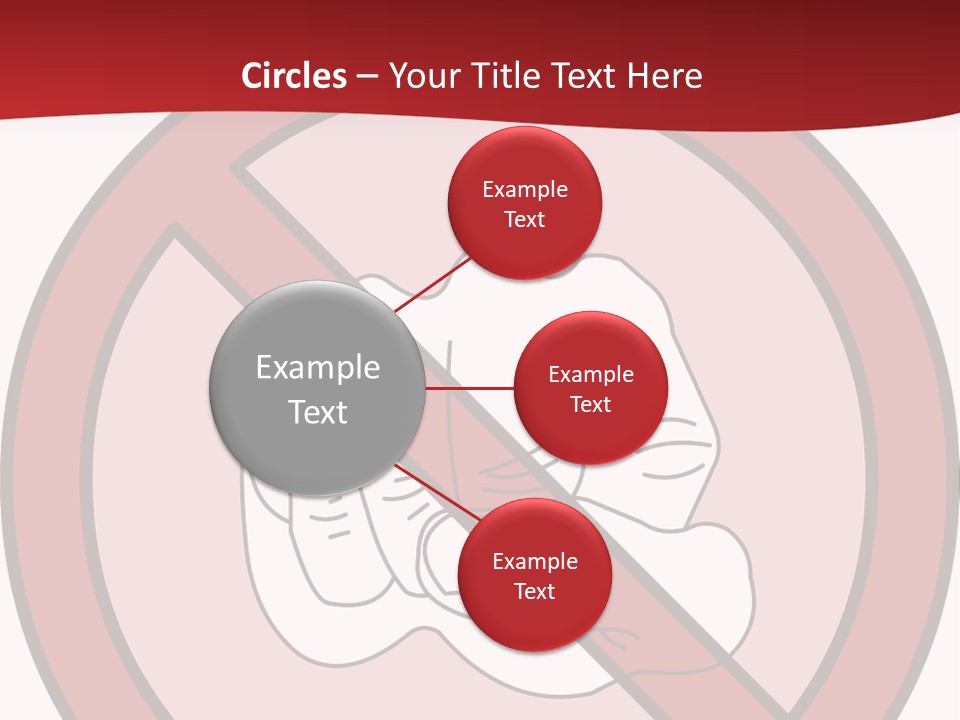 Victory Human Silhouette PowerPoint Template