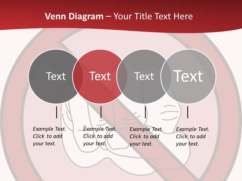 Victory Human Silhouette PowerPoint Template
