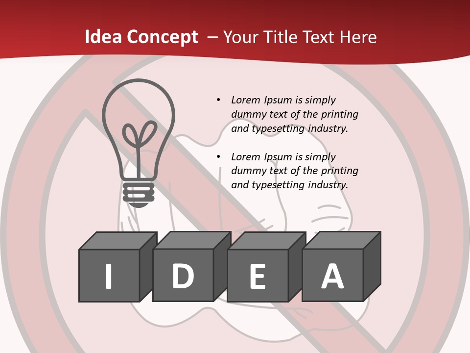 Victory Human Silhouette PowerPoint Template