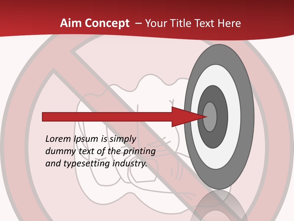 Victory Human Silhouette PowerPoint Template