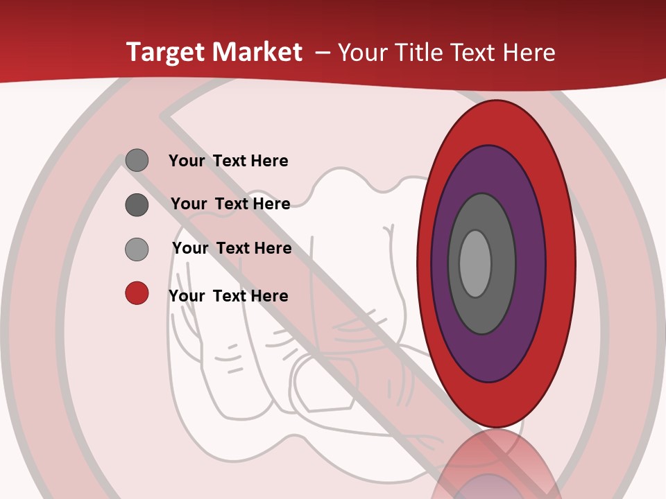 Victory Human Silhouette PowerPoint Template