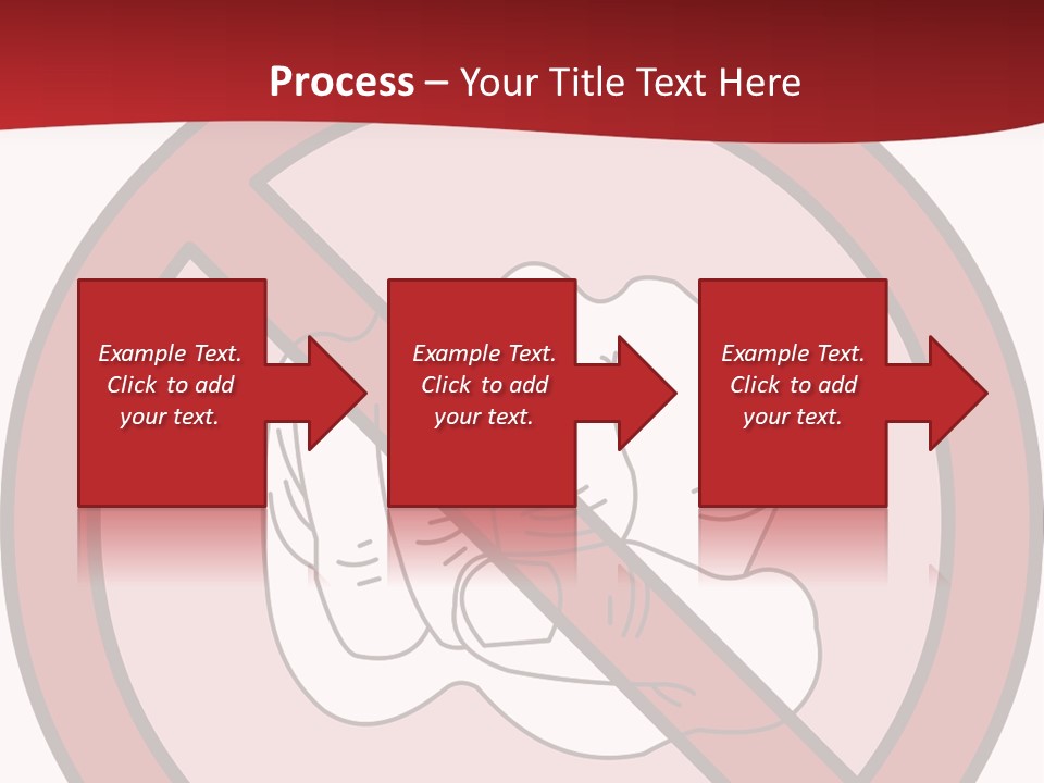 Victory Human Silhouette PowerPoint Template