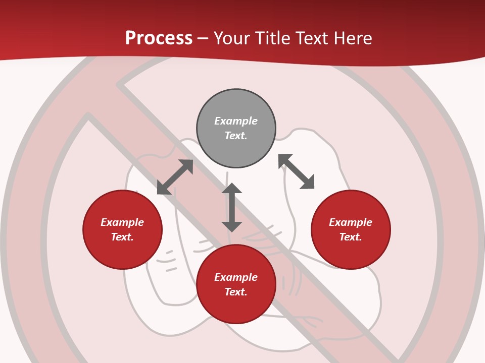 Victory Human Silhouette PowerPoint Template