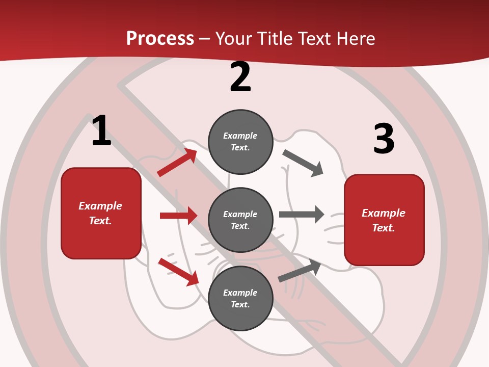 Victory Human Silhouette PowerPoint Template