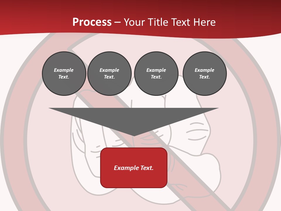 Victory Human Silhouette PowerPoint Template