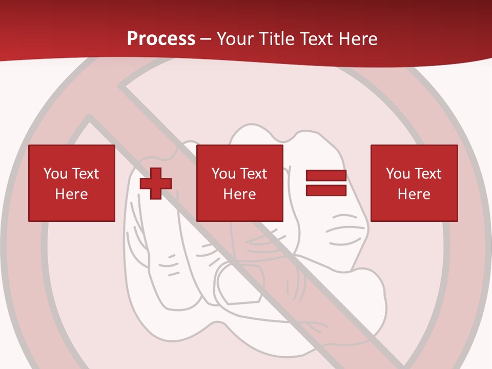 Victory Human Silhouette PowerPoint Template