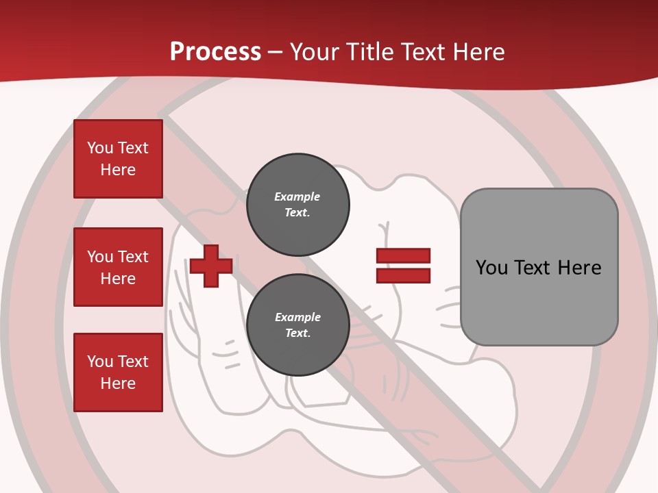 Victory Human Silhouette PowerPoint Template