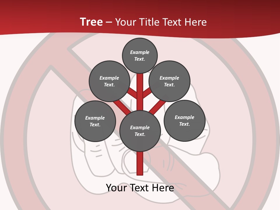 Victory Human Silhouette PowerPoint Template