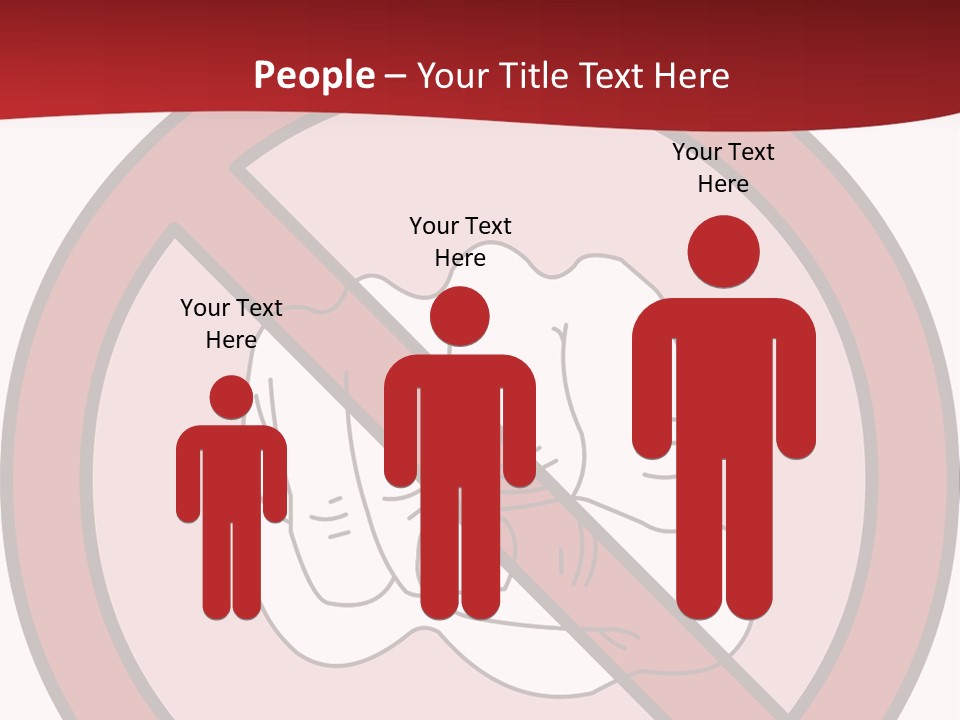 Victory Human Silhouette PowerPoint Template