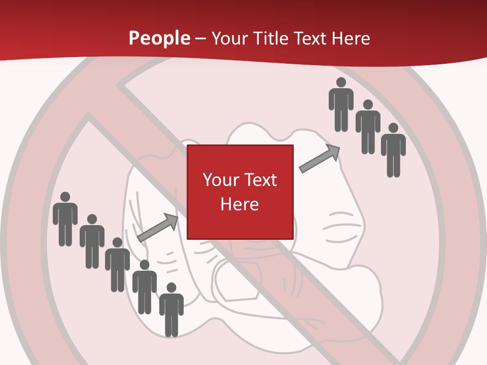 Victory Human Silhouette PowerPoint Template