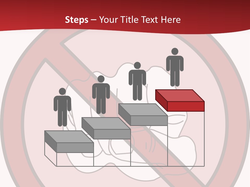 Victory Human Silhouette PowerPoint Template