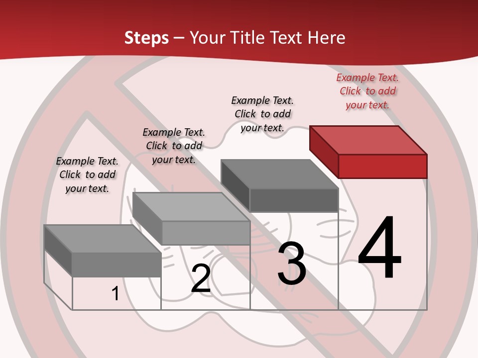 Victory Human Silhouette PowerPoint Template