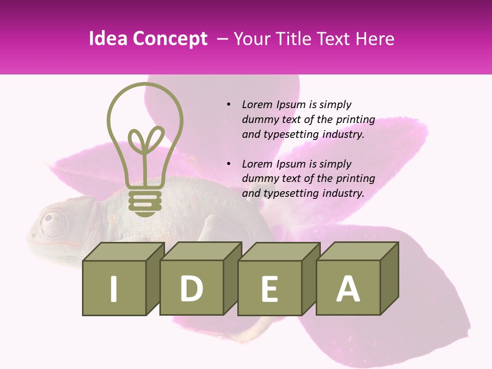 Summer Single Raindrop PowerPoint Template