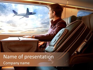 Traffic Fly Train PowerPoint Template