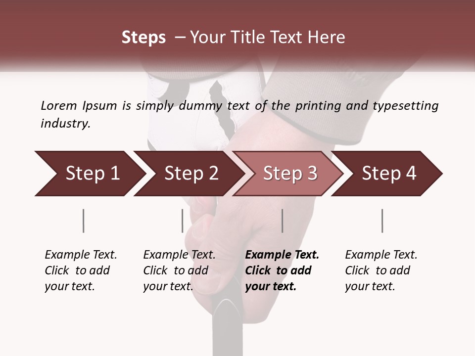 Hands Swing Sport PowerPoint Template