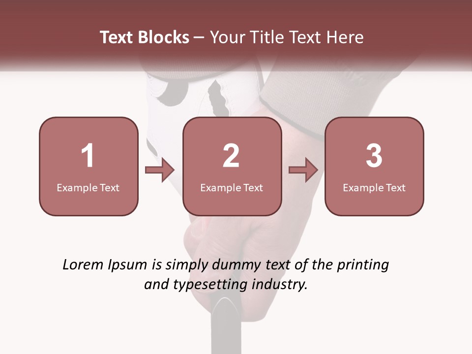 Hands Swing Sport PowerPoint Template