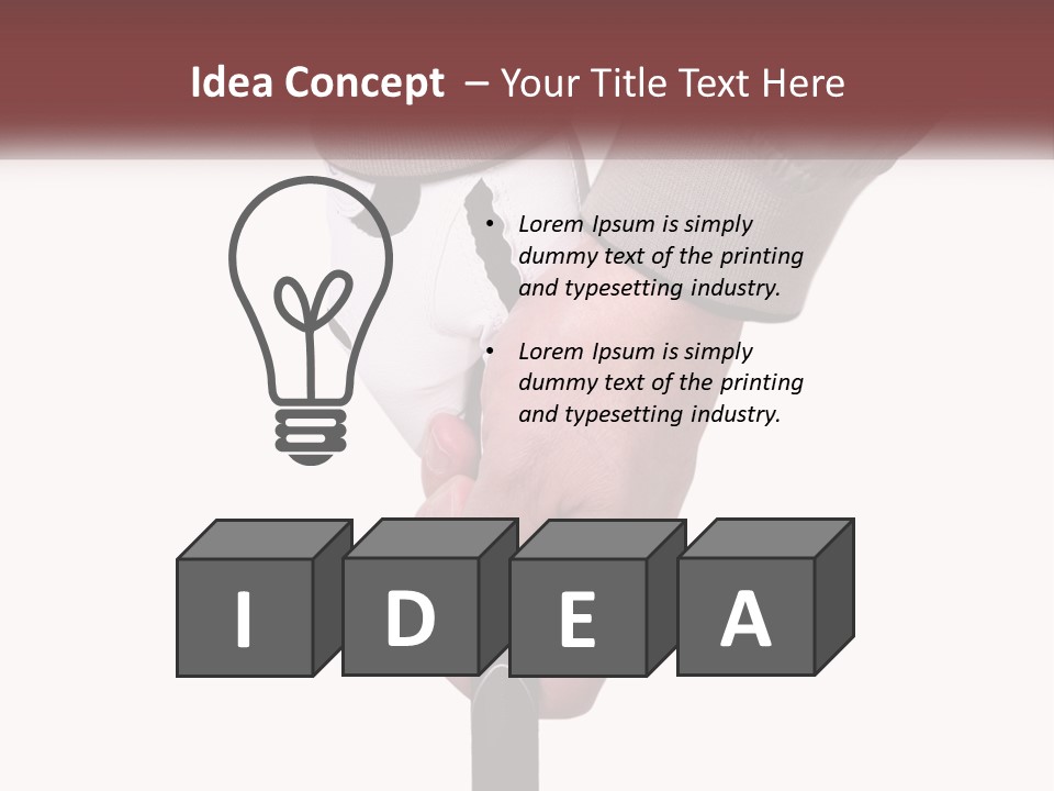 Hands Swing Sport PowerPoint Template