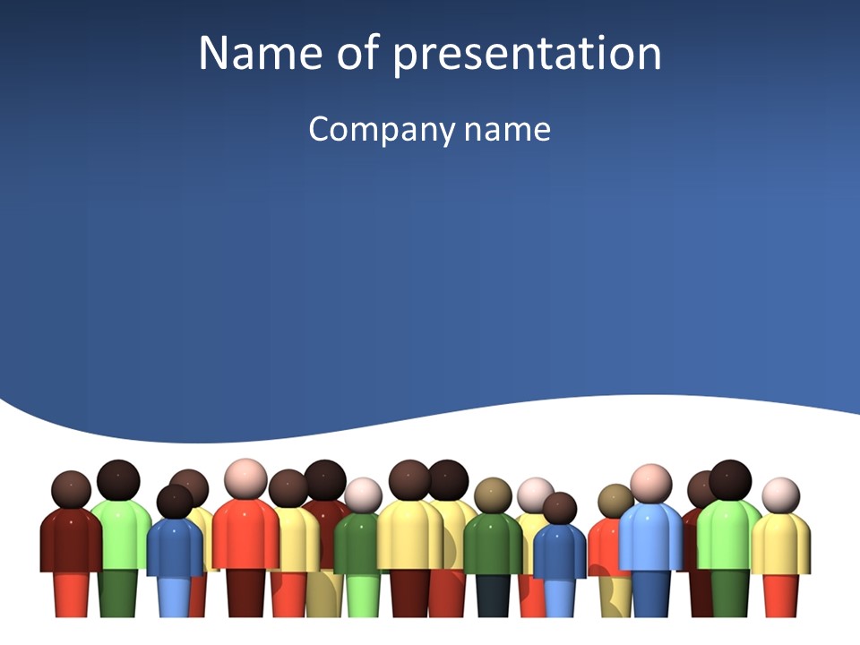 Diversity Caucasian Unity PowerPoint Template