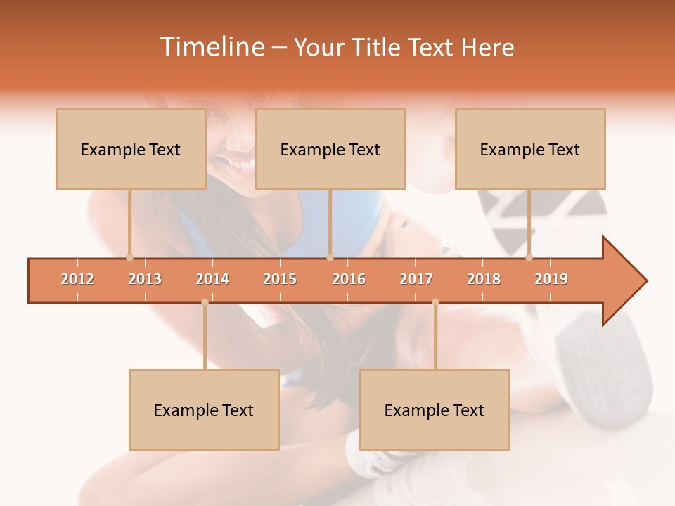 A Woman In A Blue Tank Top Is Holding A Shoe PowerPoint Template