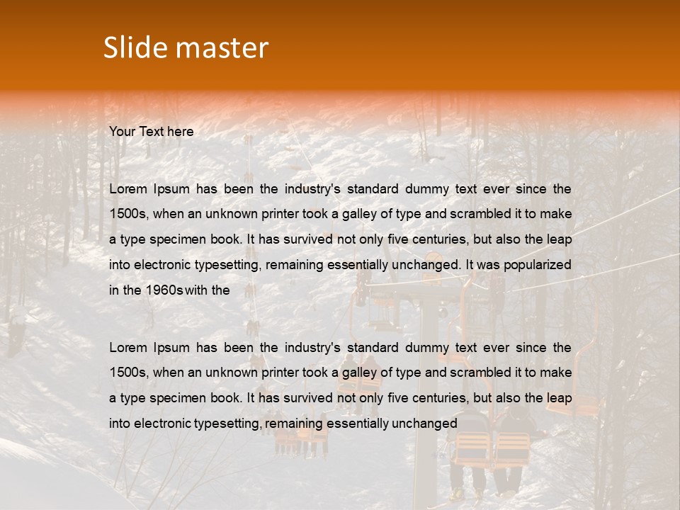Snowboard Winter Sochi PowerPoint Template