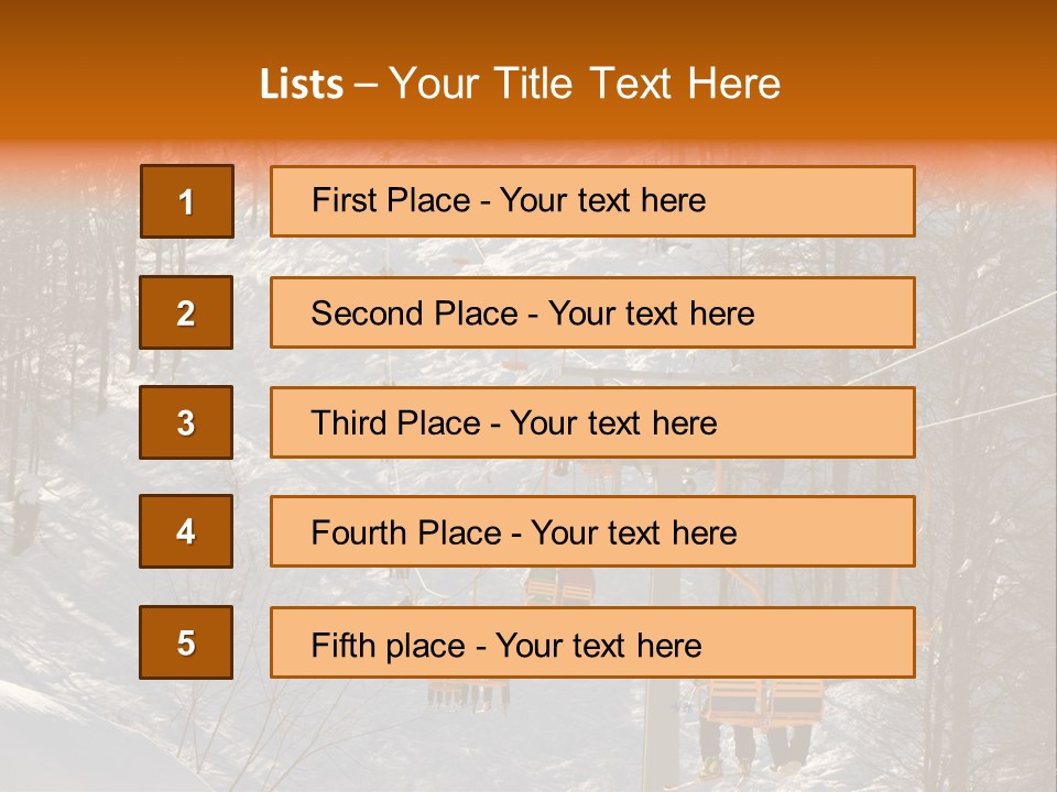 Snowboard Winter Sochi PowerPoint Template