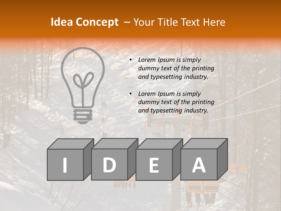 Snowboard Winter Sochi PowerPoint Template