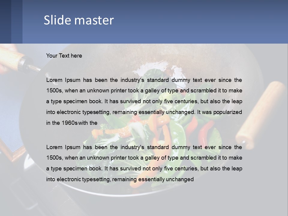 Peas Kitchen Chef PowerPoint Template